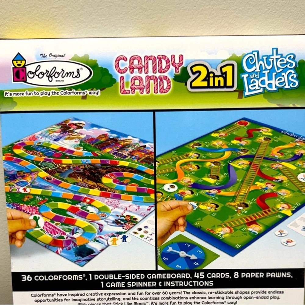 3 for $15 SALE Target Colorforms 2-in-1 Candy Land & Chutes and Ladders Game Set